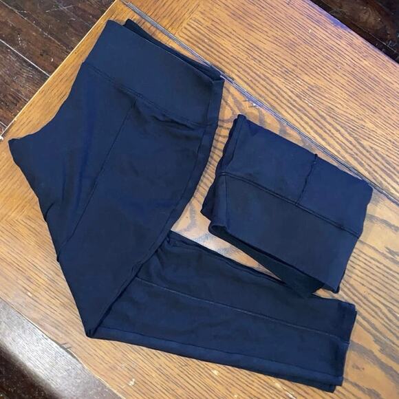 2 Apt. 9 XL Tummy-Control Ponte Leggings Black knit mid rise Rayon Nylon Spandex - Picture 2 of 9